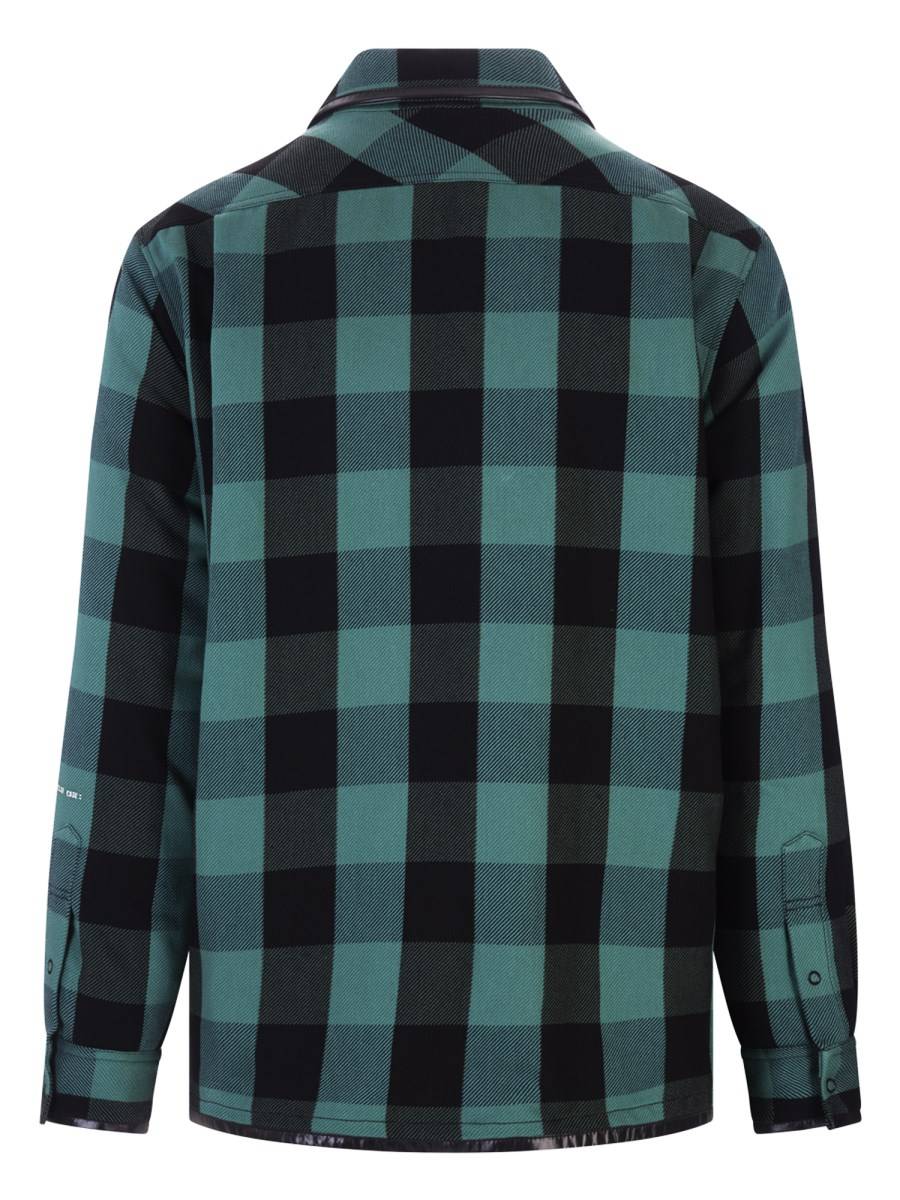 MONCLER GENIUS SHACKET SIMMON IN COTONE TINTO IN FILO CON PATTERN A QUADRI 7 MONCLER FRGMT HIROSHI FUJIWARA
