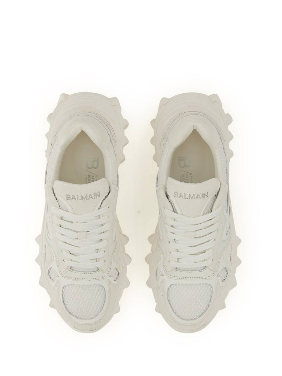 BALMAIN SNEAKER B-EAST IN PELLE E NYLON CON MONOGRAMMA