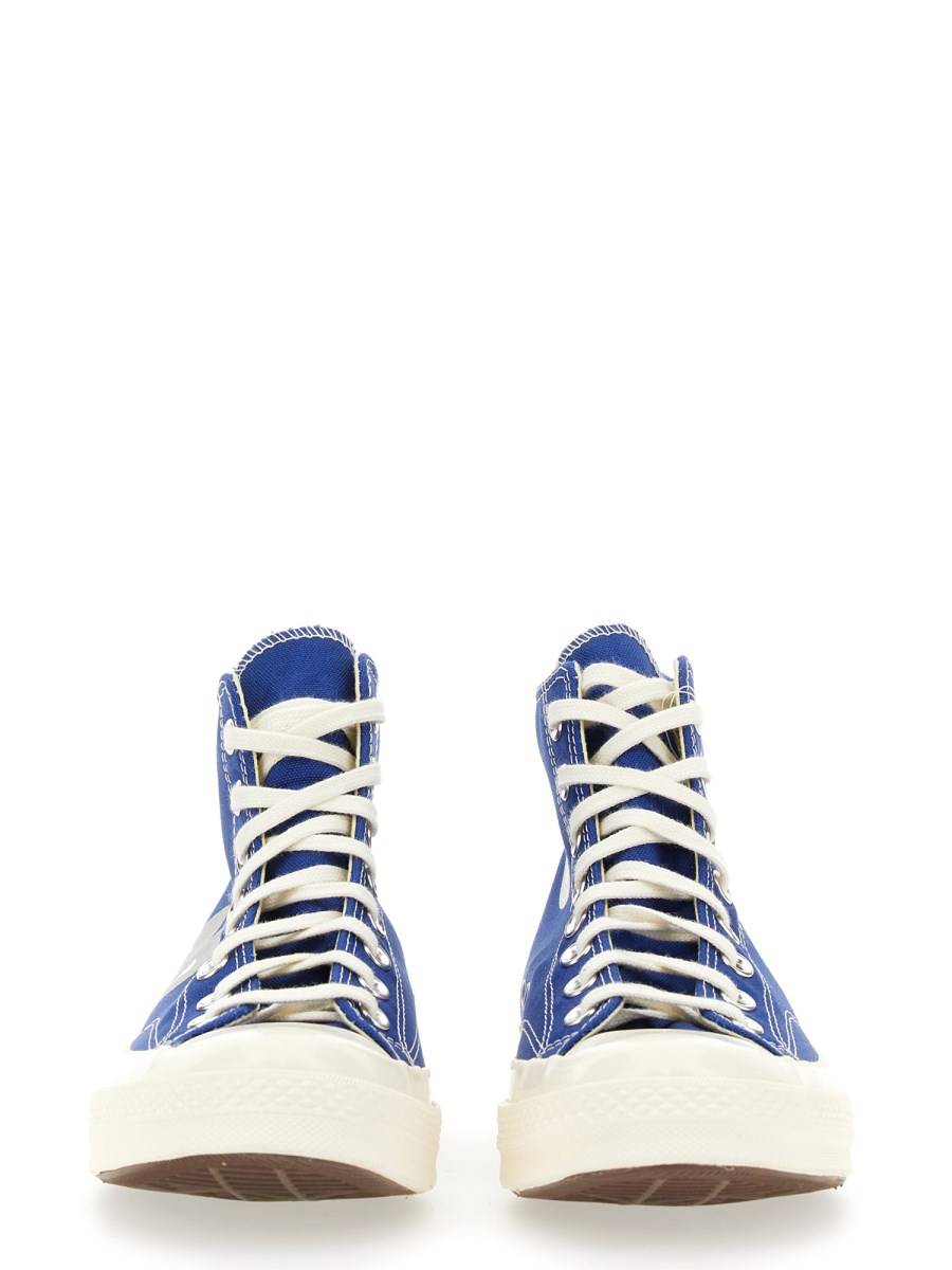 COMME DES GARCONS PLAY CONVERSE SNEAKER CHUCK 70 IN TELA CON LOGO