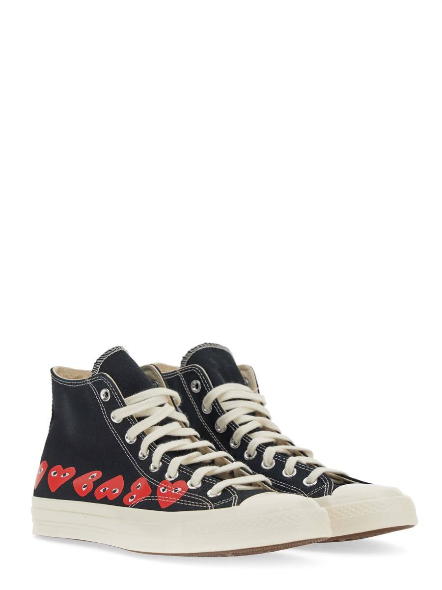 COMME DES GARCONS PLAY CONVERSE SNEAKER CHUCK 70 IN TELA DI COTONE
