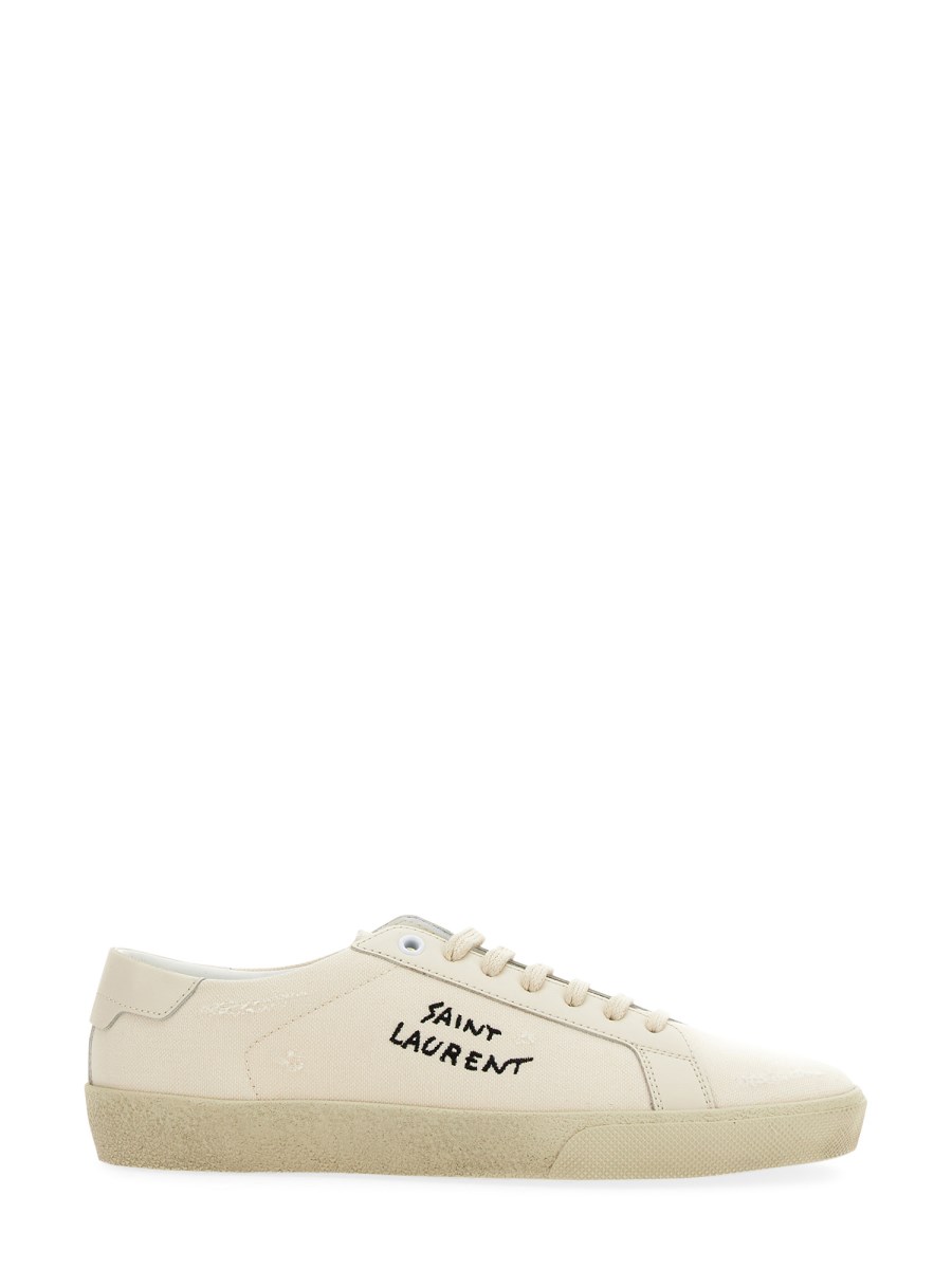 SAINT LAURENT SNEAKER COURT SL/066 CON LOGO RICAMATO