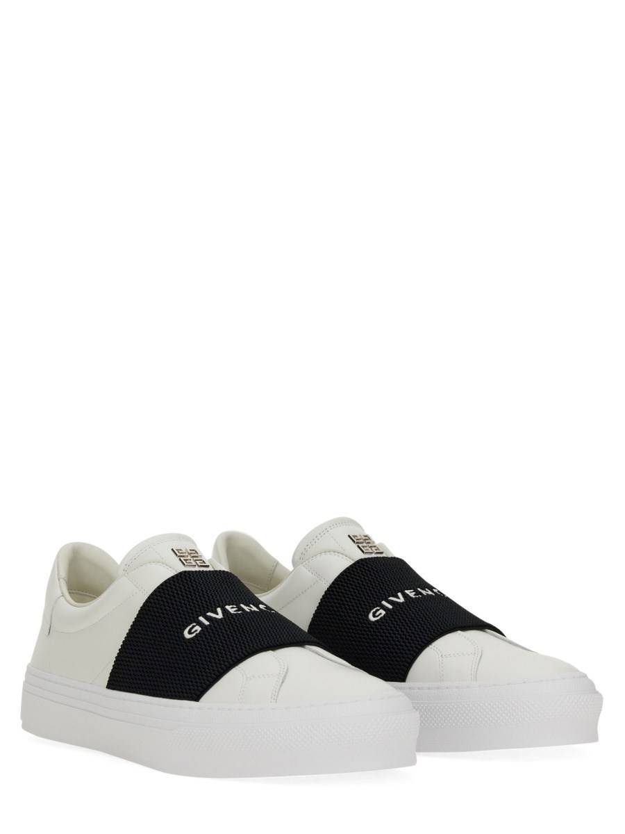 GIVENCHY SNEAKER DI PELLE CON FASCIA ELASTICA LOGATA