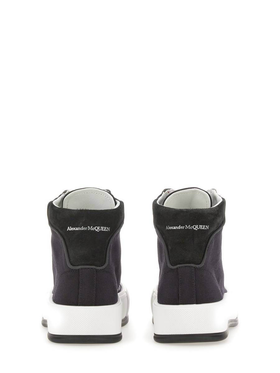ALEXANDER McQUEEN SNEAKER IN TELA DI COTONE CON LOGO