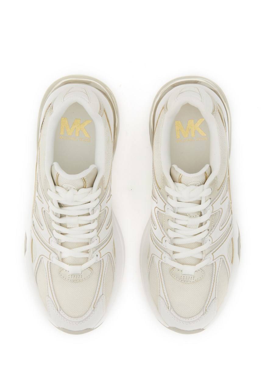 MICHAEL BY MICHAEL KORS SNEAKER KIT EXTREME IN PELLE METALLIZZATO E MESH