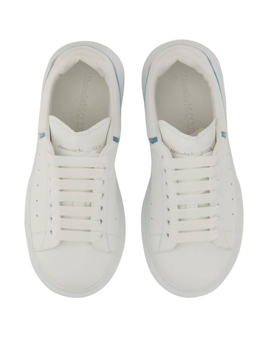 ALEXANDER McQUEEN SNEAKER OVERSIZE IN PELLE CON PROFILO A CONTRASTO IN NAPPA