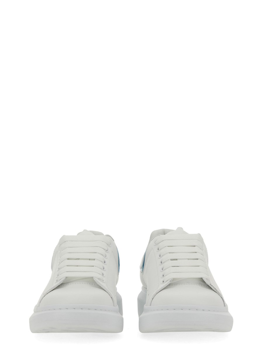 ALEXANDER McQUEEN SNEAKER OVERSIZE IN PELLE CON PROFILO A CONTRASTO IN NAPPA