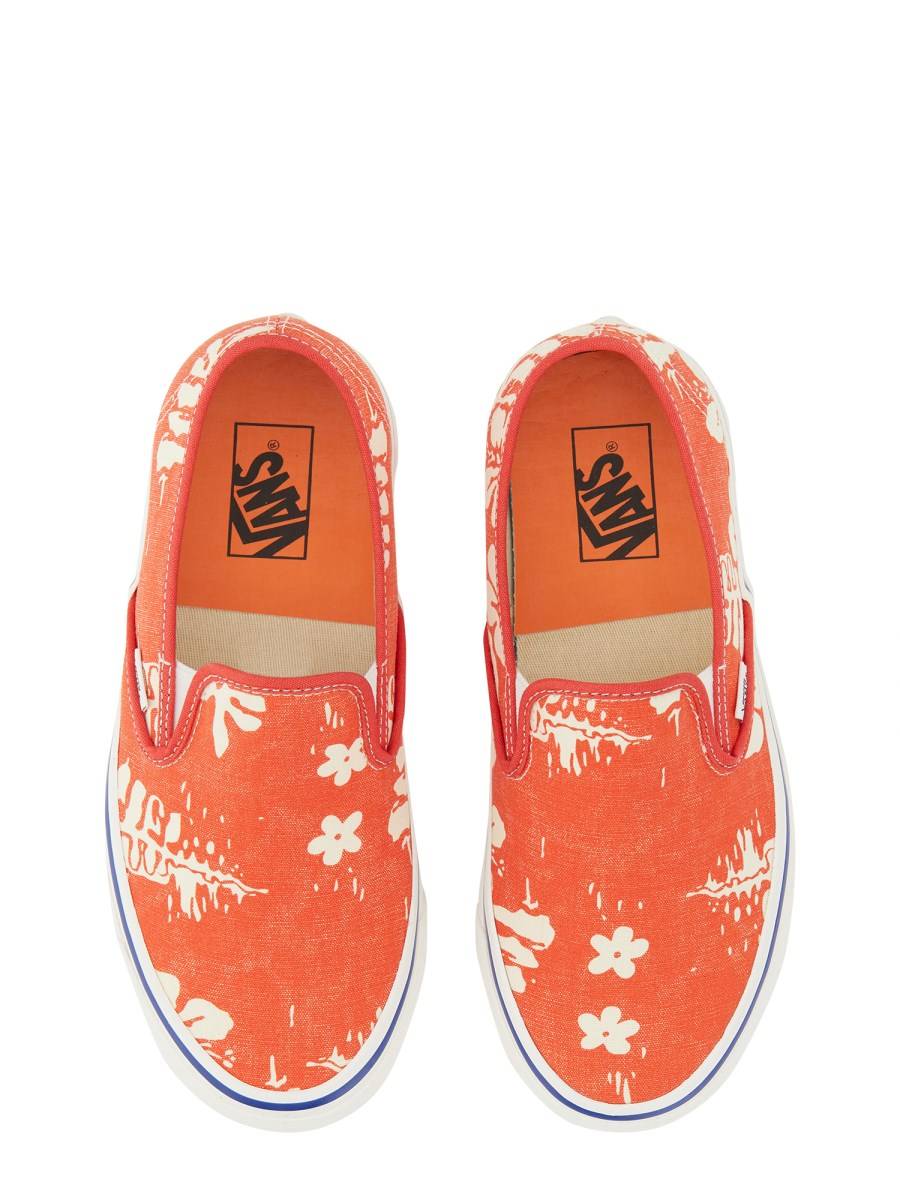 VANS SNEAKER SLIP-ON ANAHEIM FACTORY48 DECK DX CON STAMPA FLOREALE