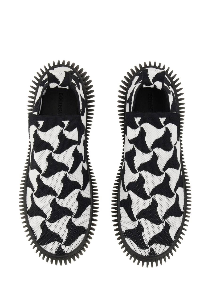 BOTTEGA VENETA SNEAKER SLIP-ON IN MAGLIA TECNICA WAVY TRIANGLE