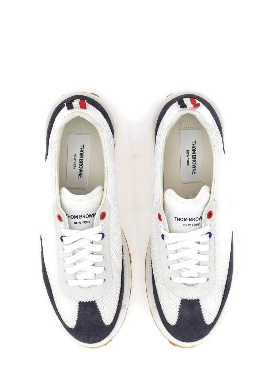 THOM BROWNE SNEAKER TECH RUNNER CON INSERTI IN SUEDE