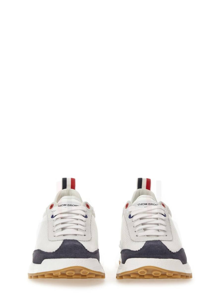 THOM BROWNE SNEAKER TECH RUNNER CON INSERTI IN SUEDE