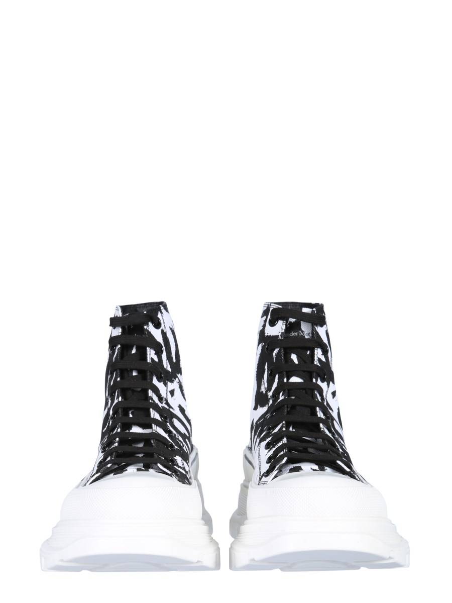 ALEXANDER McQUEEN SNEAKER TREAD SLICK CON LOGO GRAFFITI