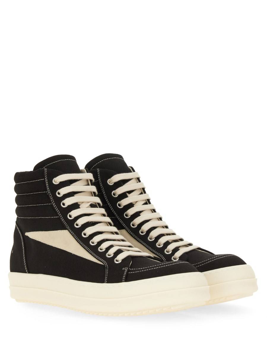 RICK OWENS DRKSHDW SNEAKER VINTAGE HIGH IN DENIM DI COTONE