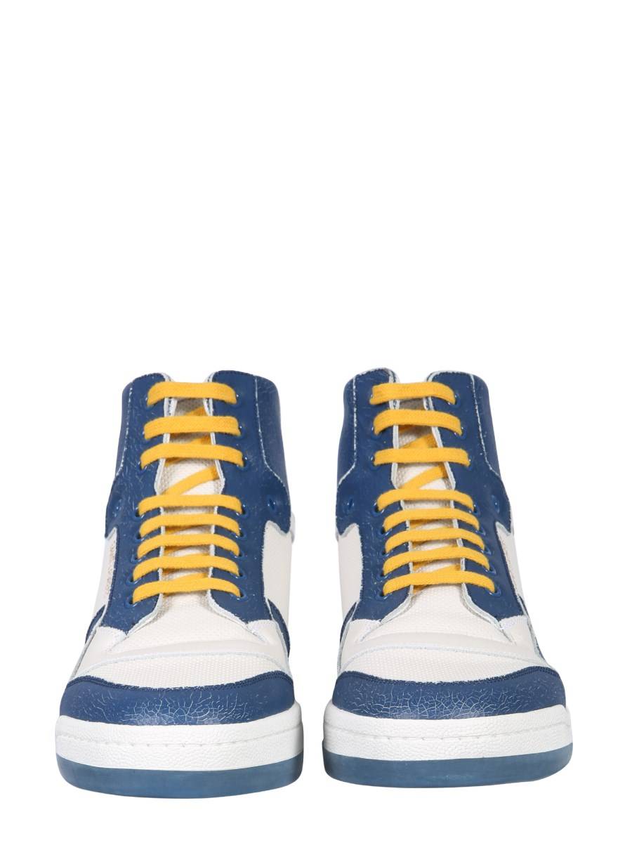 SAINT LAURENT SNEAKERS BASSE SL/24 IN PELLE TRAFORATA