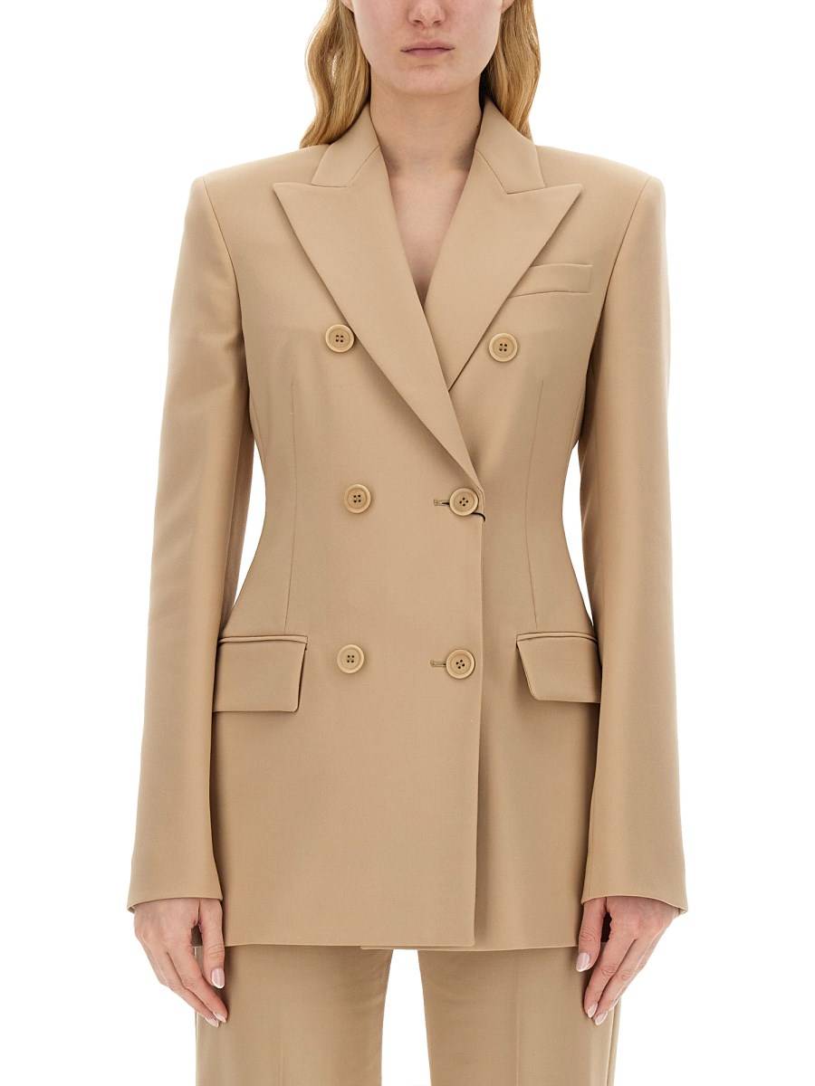 SPORTMAX BLAZER DOPPIOPETTO GELLY IN LANA STRETCH