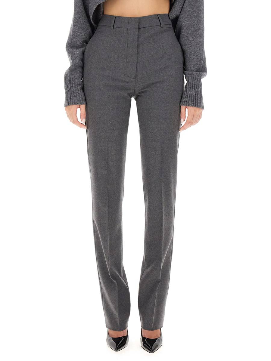 SPORTMAX PANTALONE SLIM FIT IN LANA