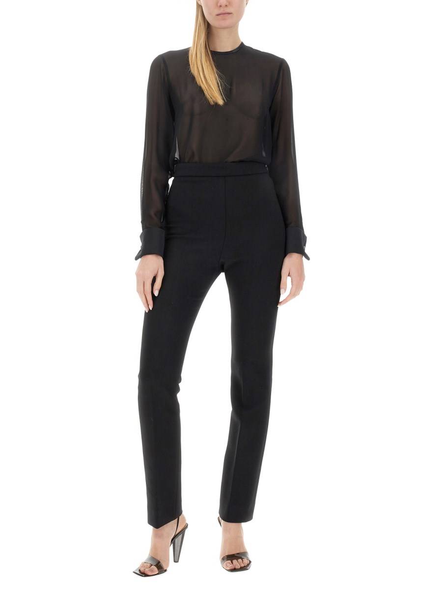SPORTMAX PANTALONE SLIM FIT IN TESSUTO STRETCH