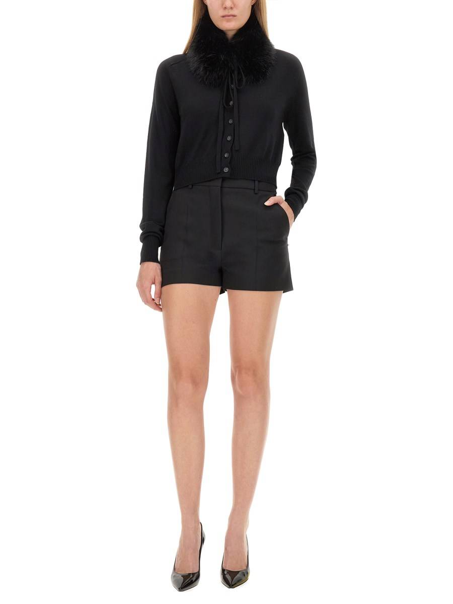 SPORTMAX SHORTS "GAP" IN LANA