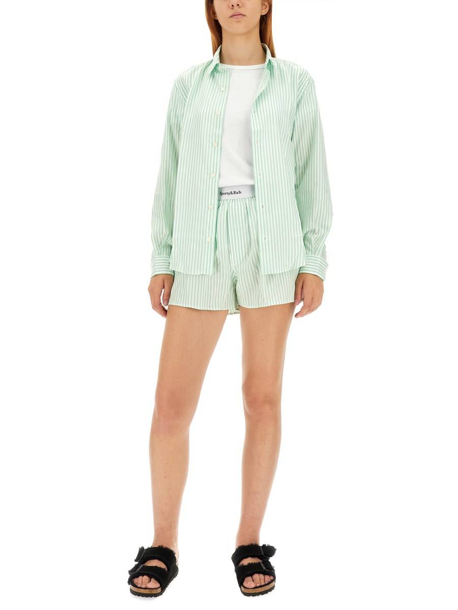 SPORTY&RICH CAMICIA REGULAR FIT IN TENCEL