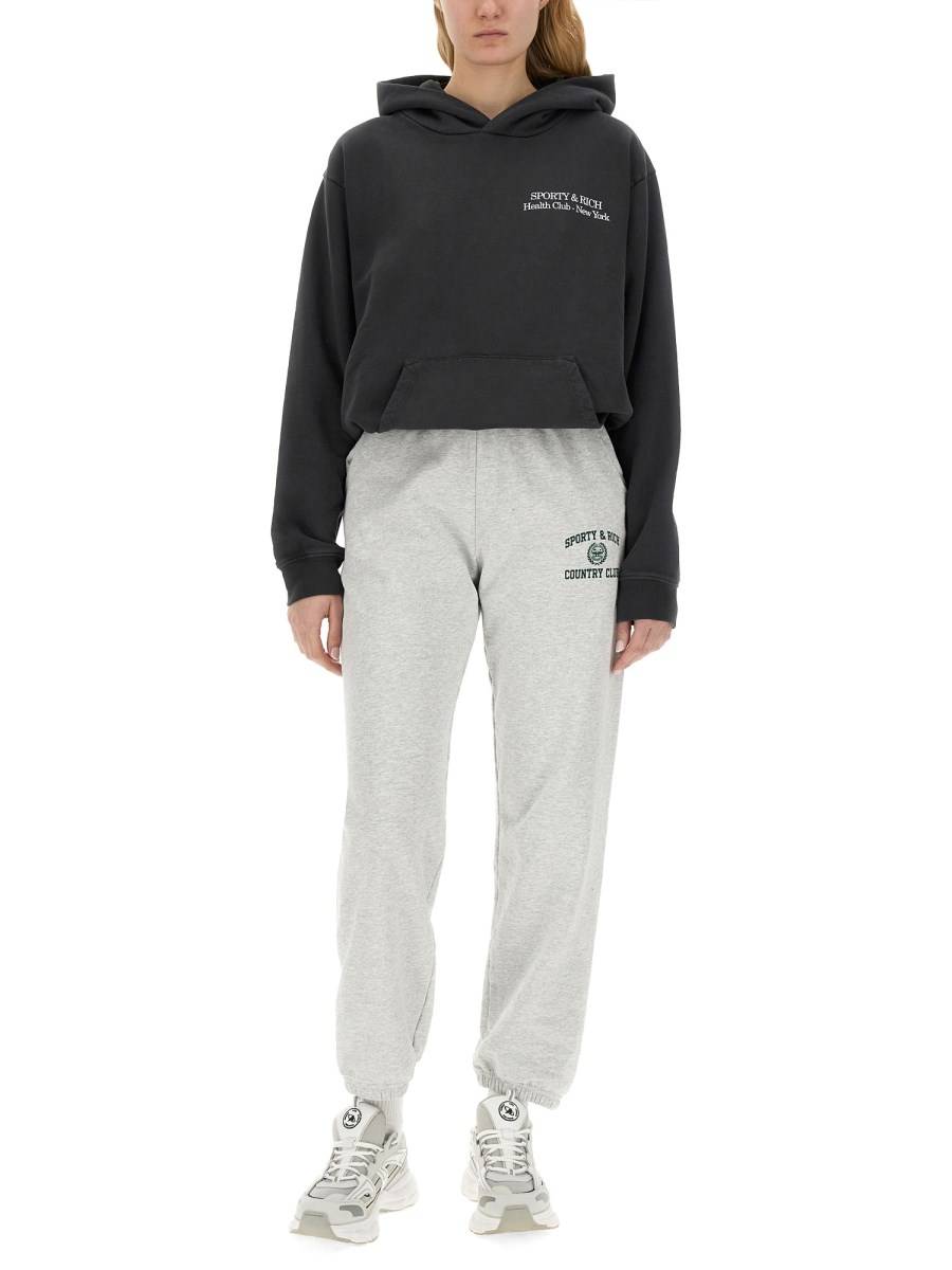 SPORTY&RICH FELPA CON LOGO