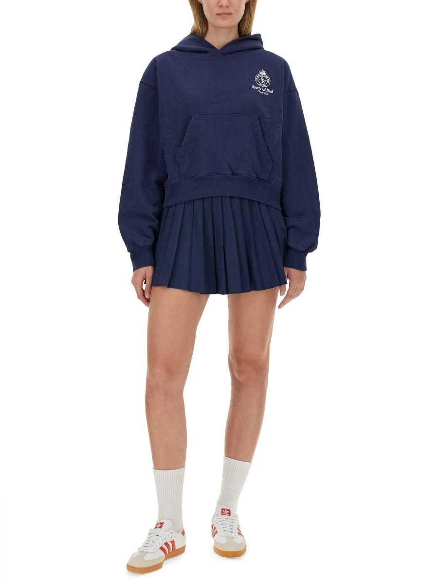 SPORTY&RICH FELPA CROPPED IN COTONE