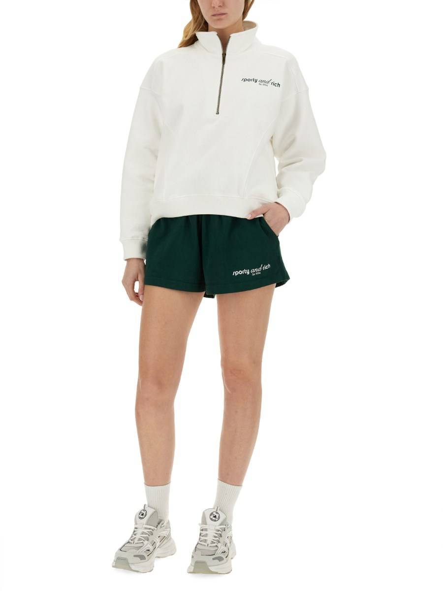 SPORTY&RICH FELPA IN COTONE CON LOGO