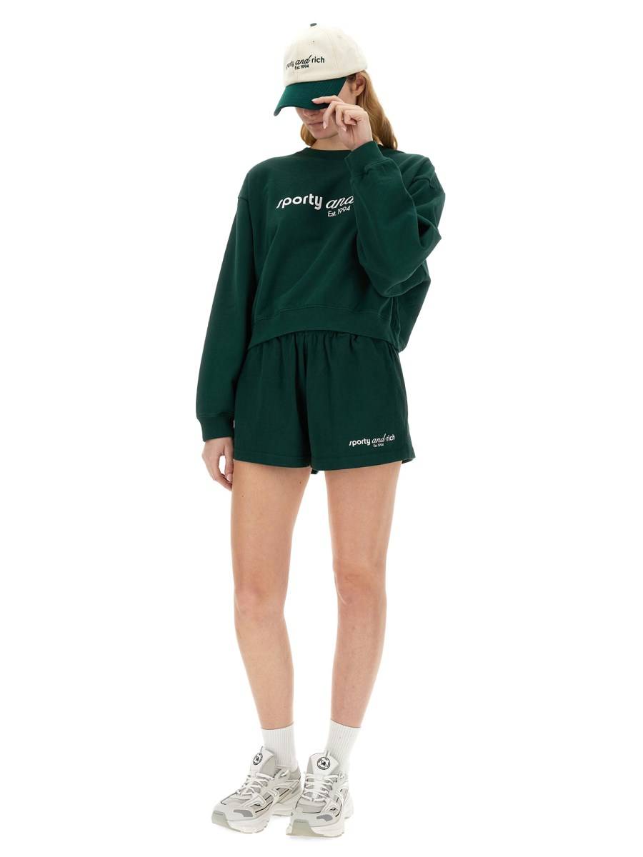 SPORTY&RICH FELPA IN COTONE CON LOGO