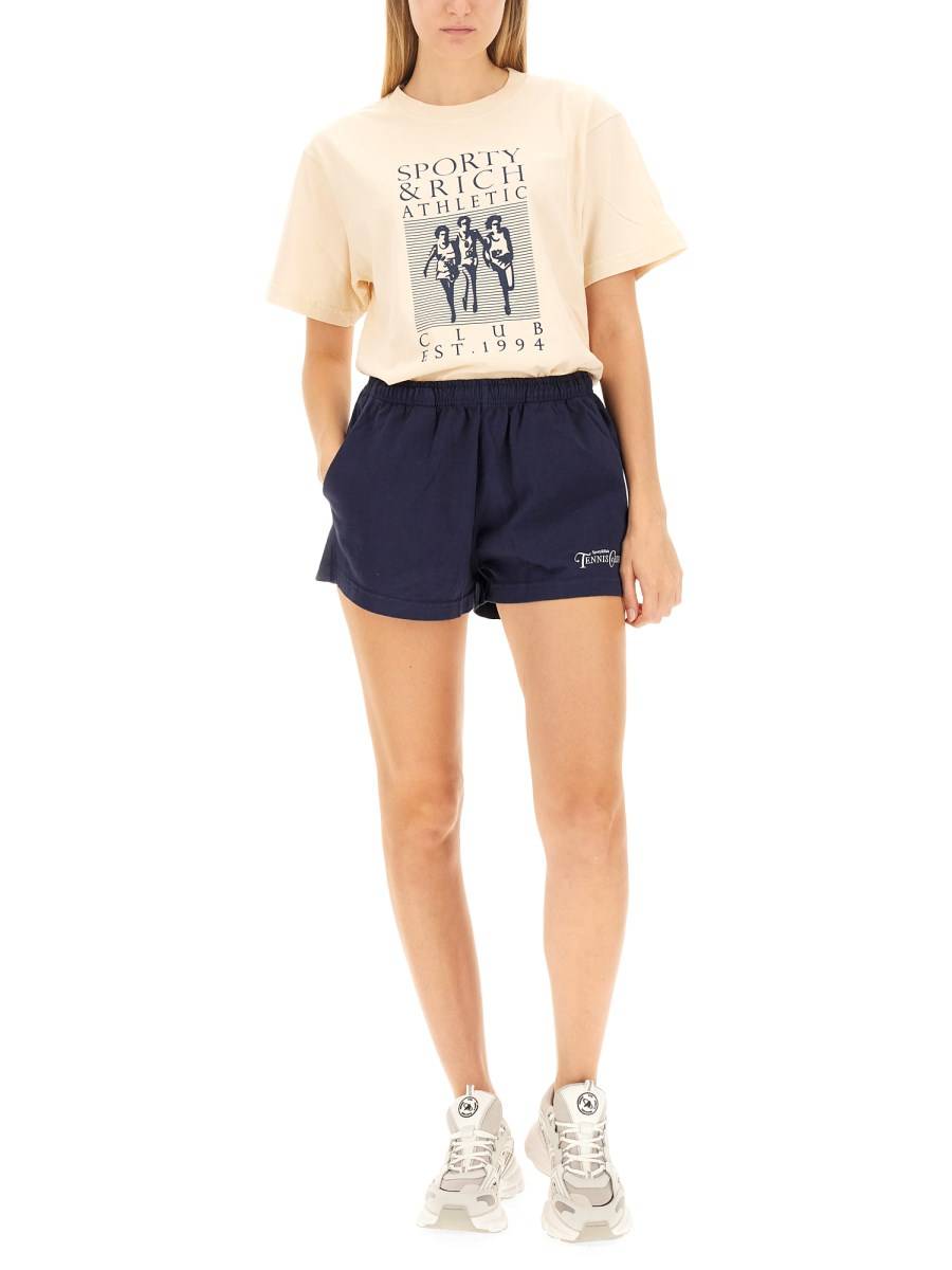 SPORTY&RICH SHORTS CON LOGO