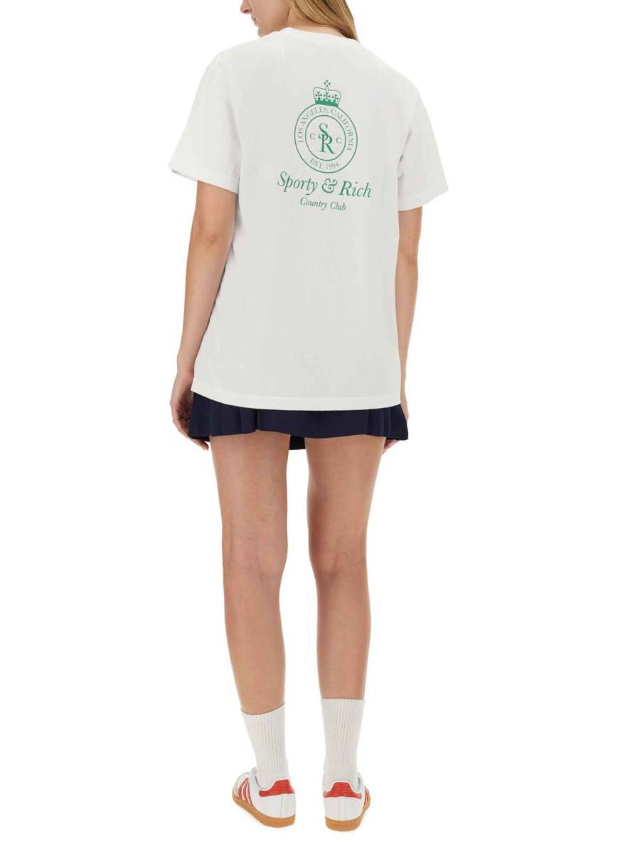 SPORTY&RICH T-SHIRT CON LOGO
