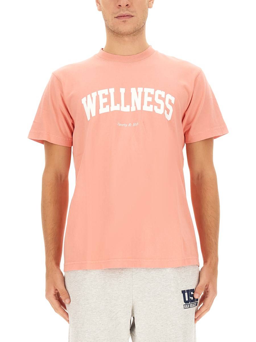 SPORTY&RICH T-SHIRT CON STAMPA LOGO