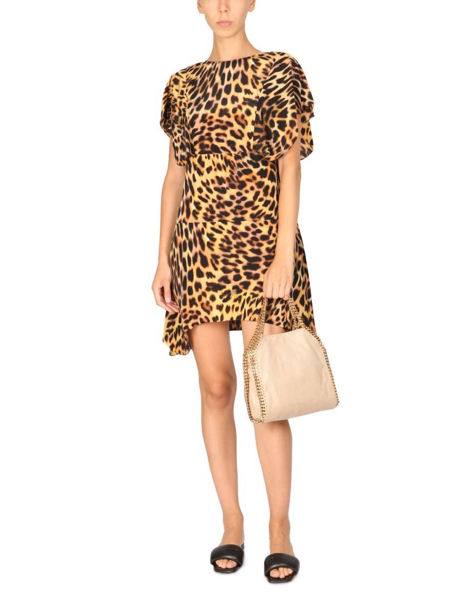STELLA McCARTNEY ABITO MINI CON STAMPA MACULATA