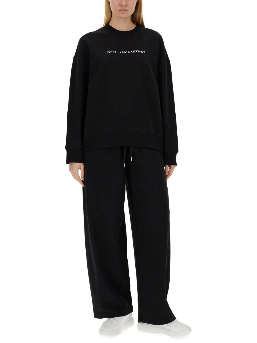 STELLA McCARTNEY FELPA IN COTONE CON LOGO