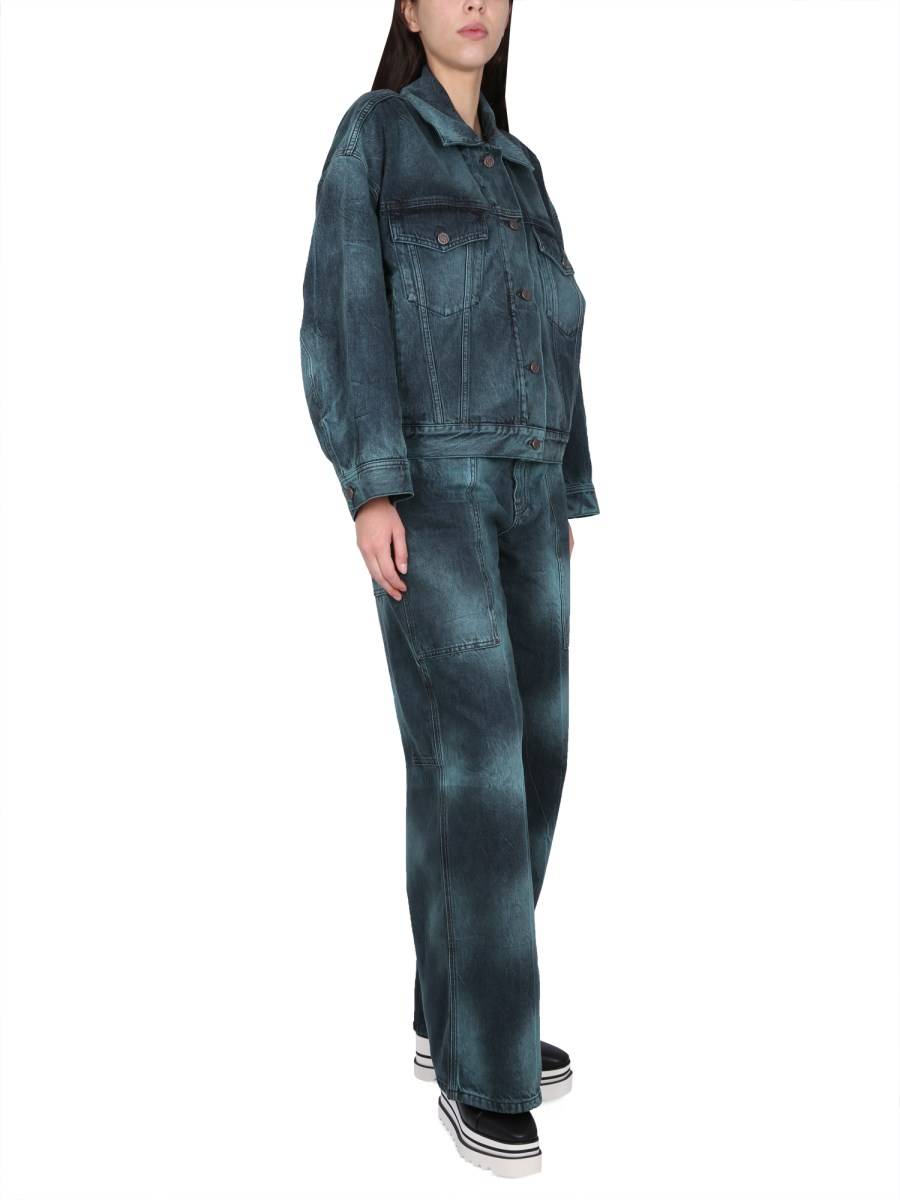 STELLA McCARTNEY GIACCA TIE DYE IN DENIM DI COTONE