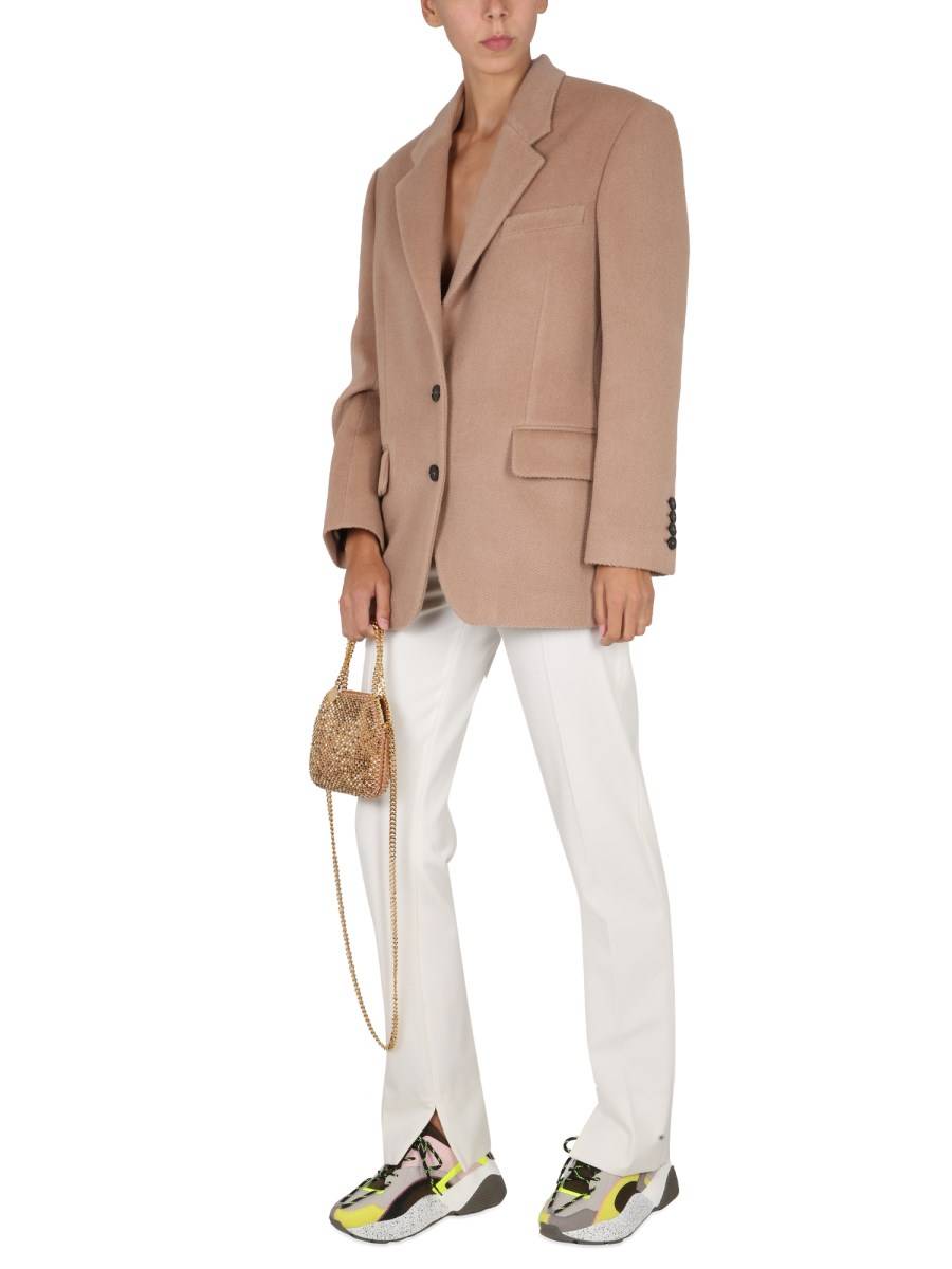 STELLA McCARTNEY PANTALONE IN TWILL CON CINTURA