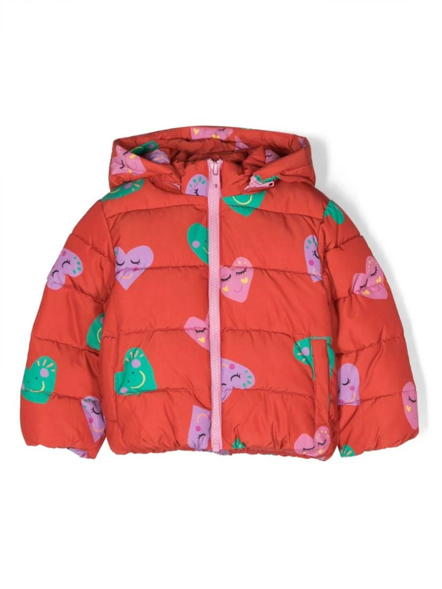 STELLA McCARTNEY piumino con cappuccio cuori