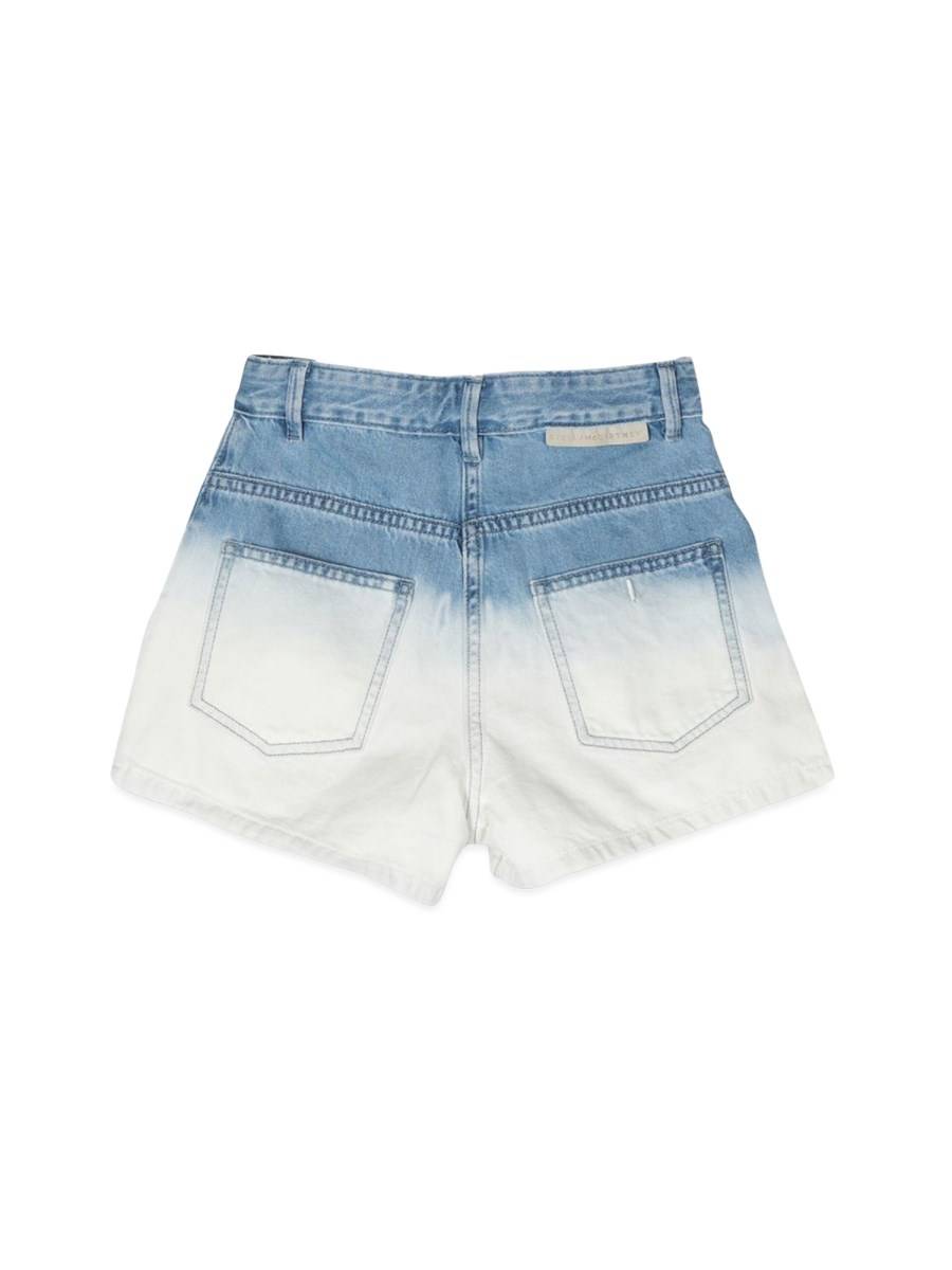 STELLA McCARTNEY SHORTS DENIM SFUMATO