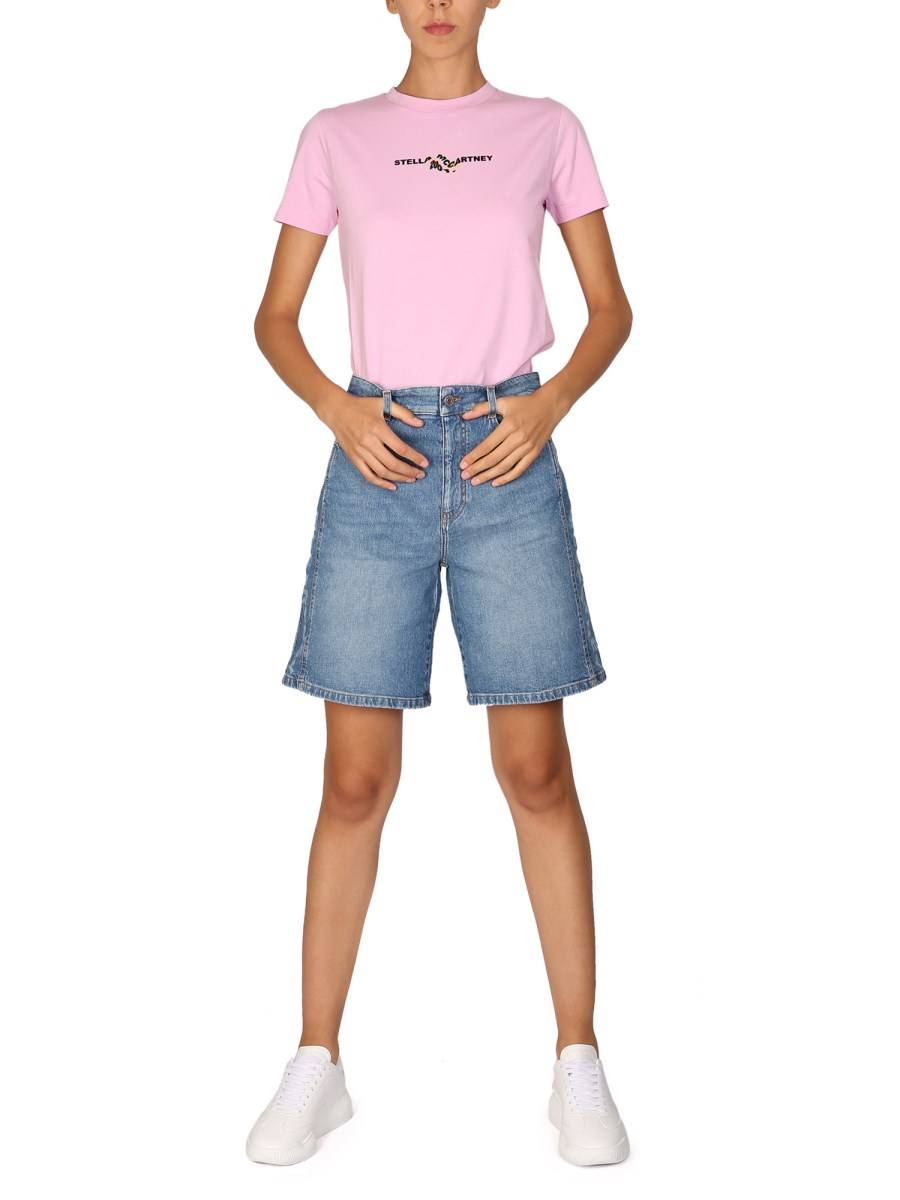 STELLA McCARTNEY SHORTS IN DENIM DI COTONE