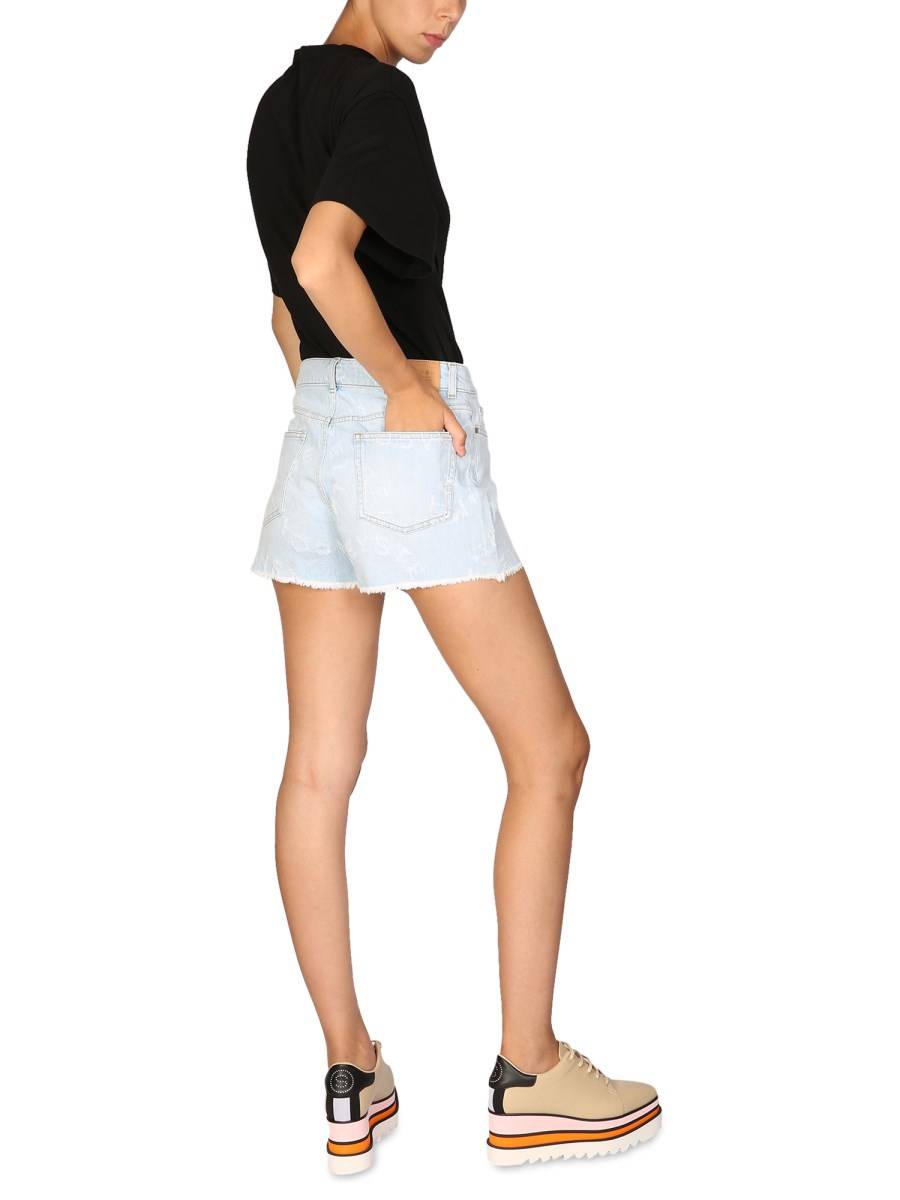STELLA McCARTNEY SHORTS IN DENIM DI COTONE