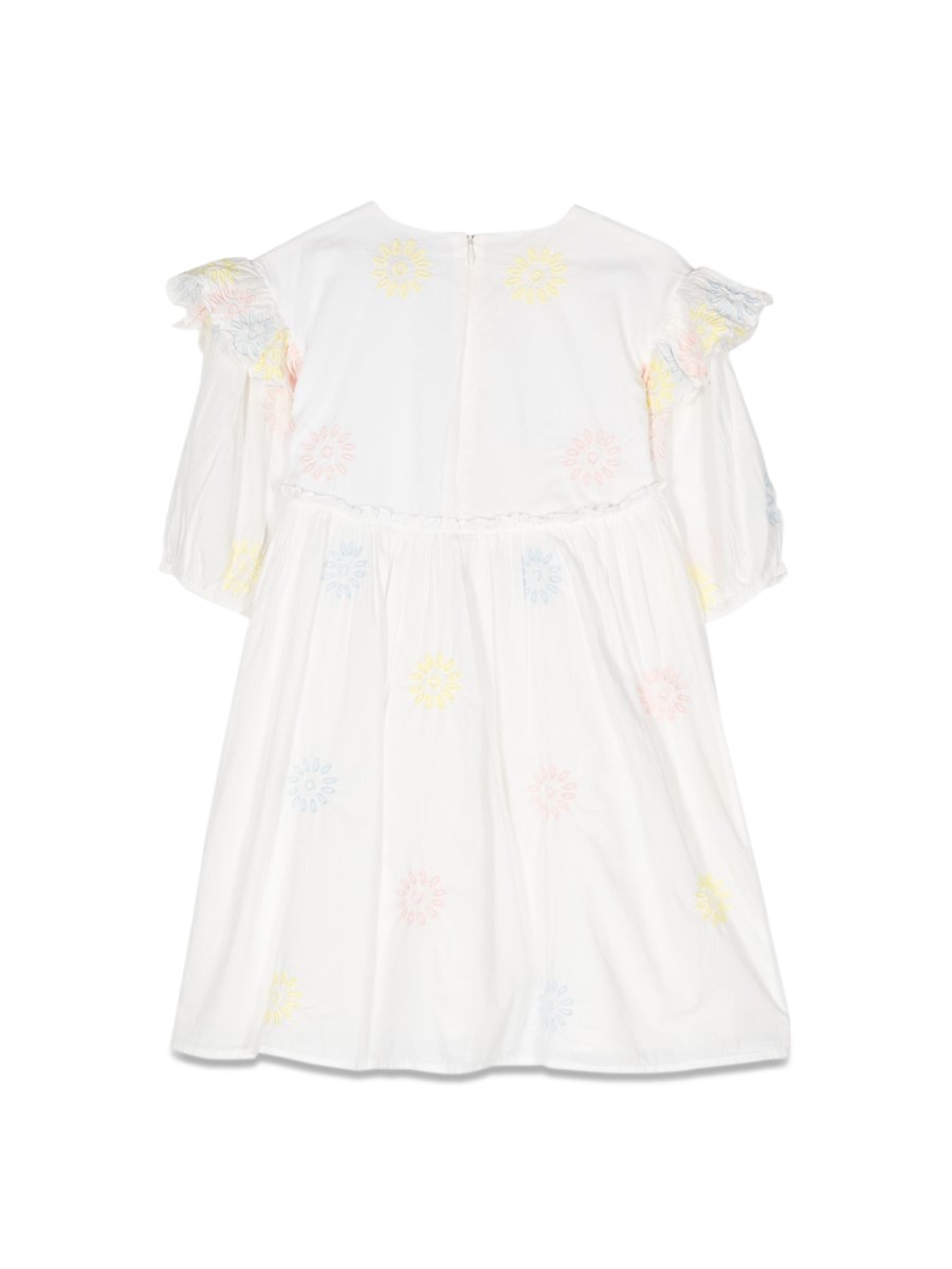 STELLA McCARTNEY VESTITO MANICHE 3/4 RICAMATO