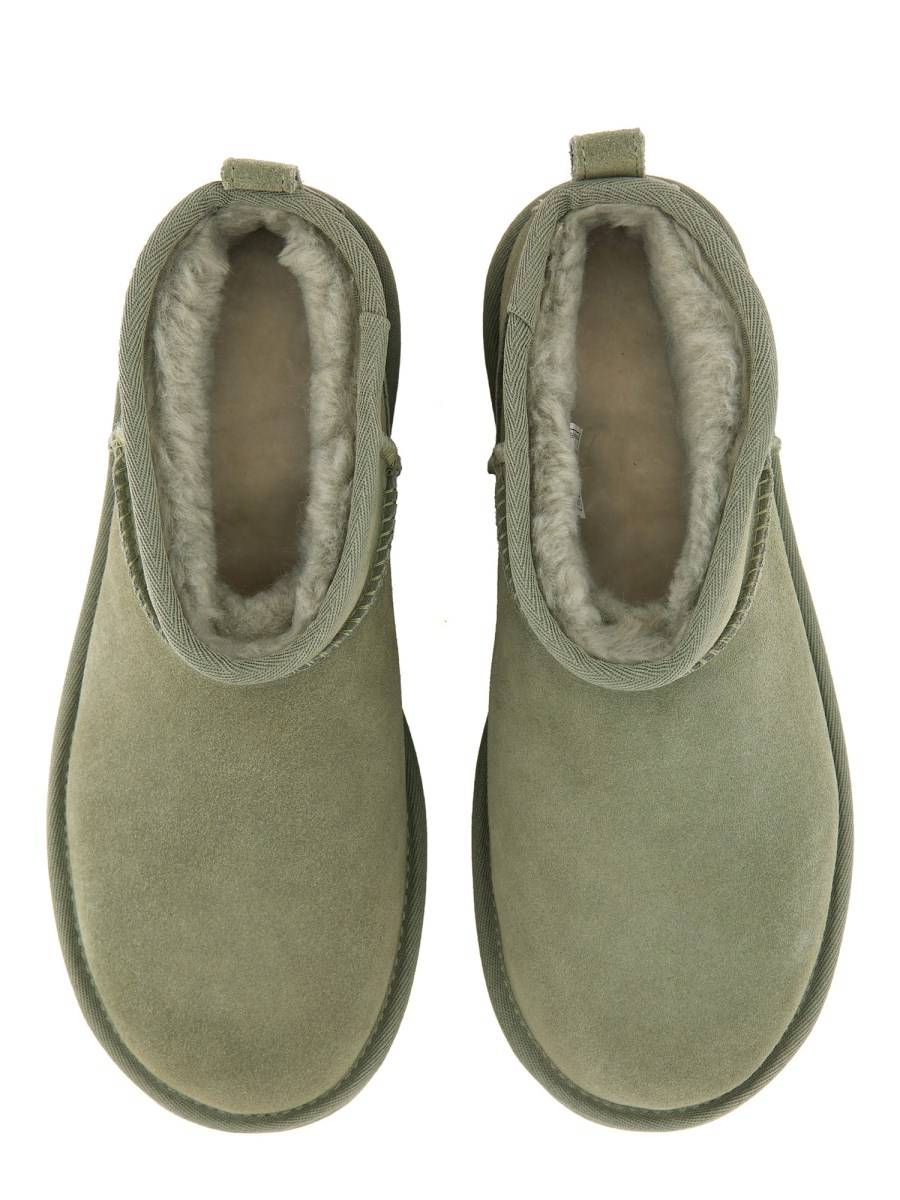 UGG STIVALE CLASSIC ULTRA MINI CON PLATEAU IN PELLE