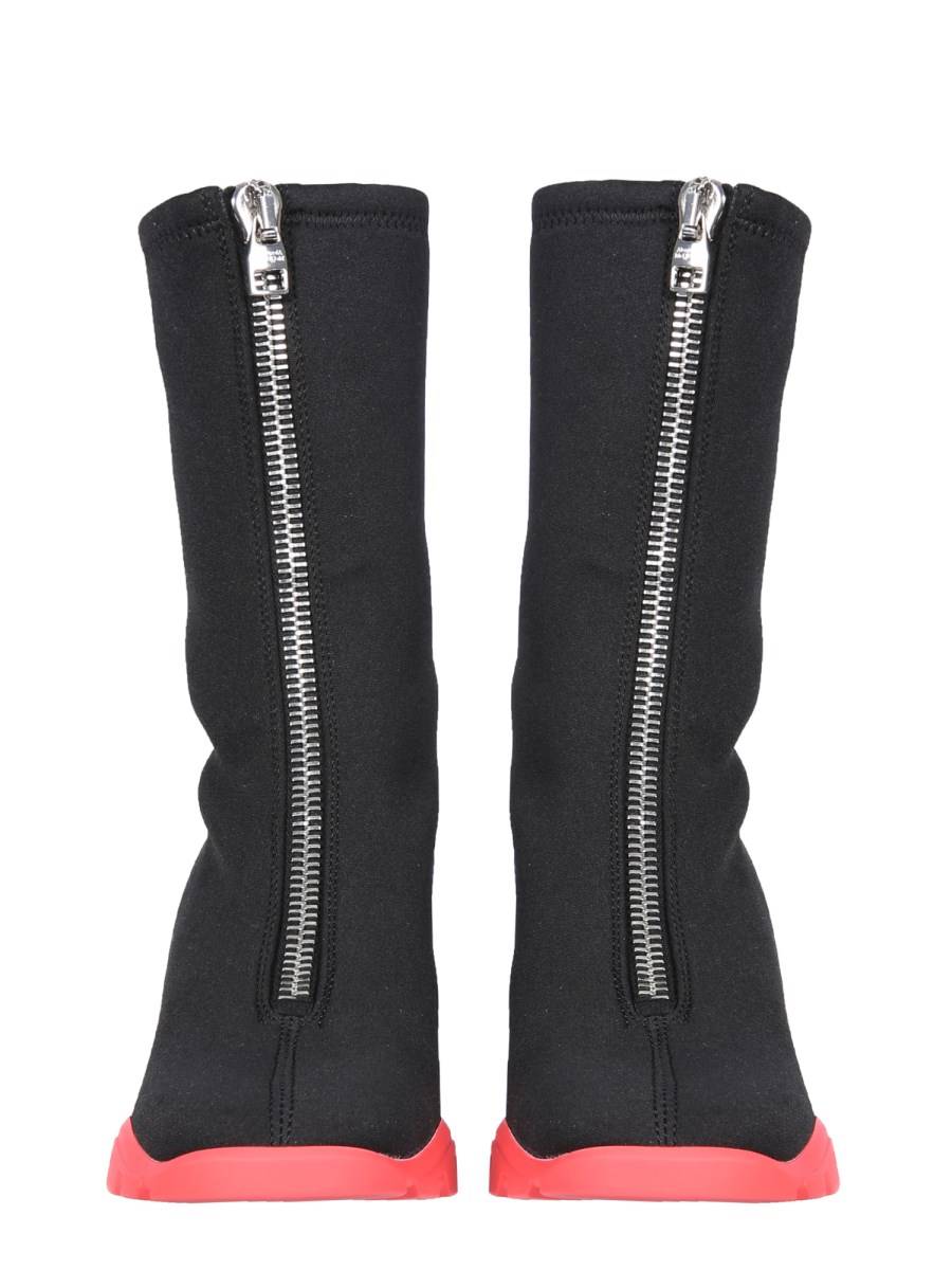 ALEXANDER McQUEEN STIVALE SLIM TREAD IN NEOPRENE ELASTICIZZATO