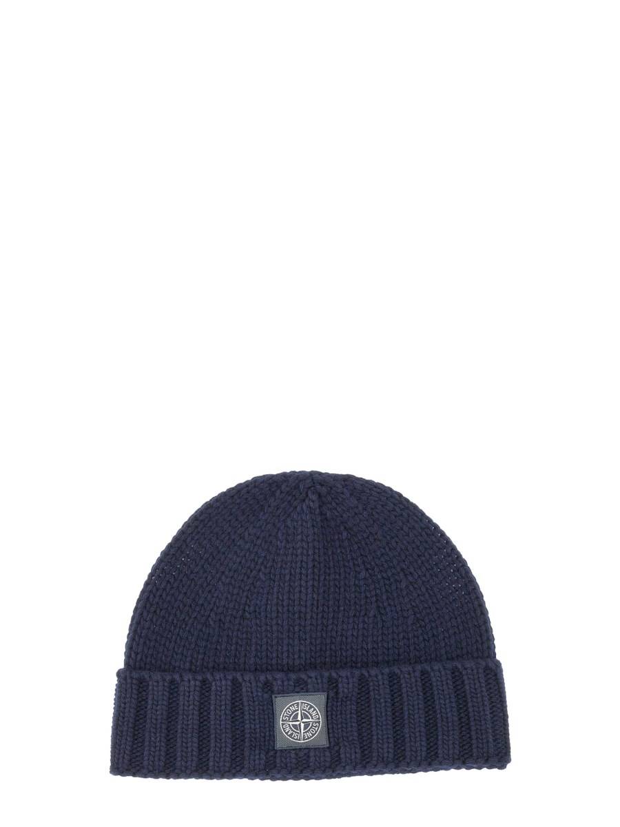 STONE ISLAND CAPPELLO BEANIE CON PATCH LOGO