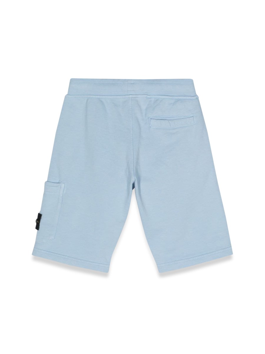 STONE ISLAND Felpa Bermuda - Blue