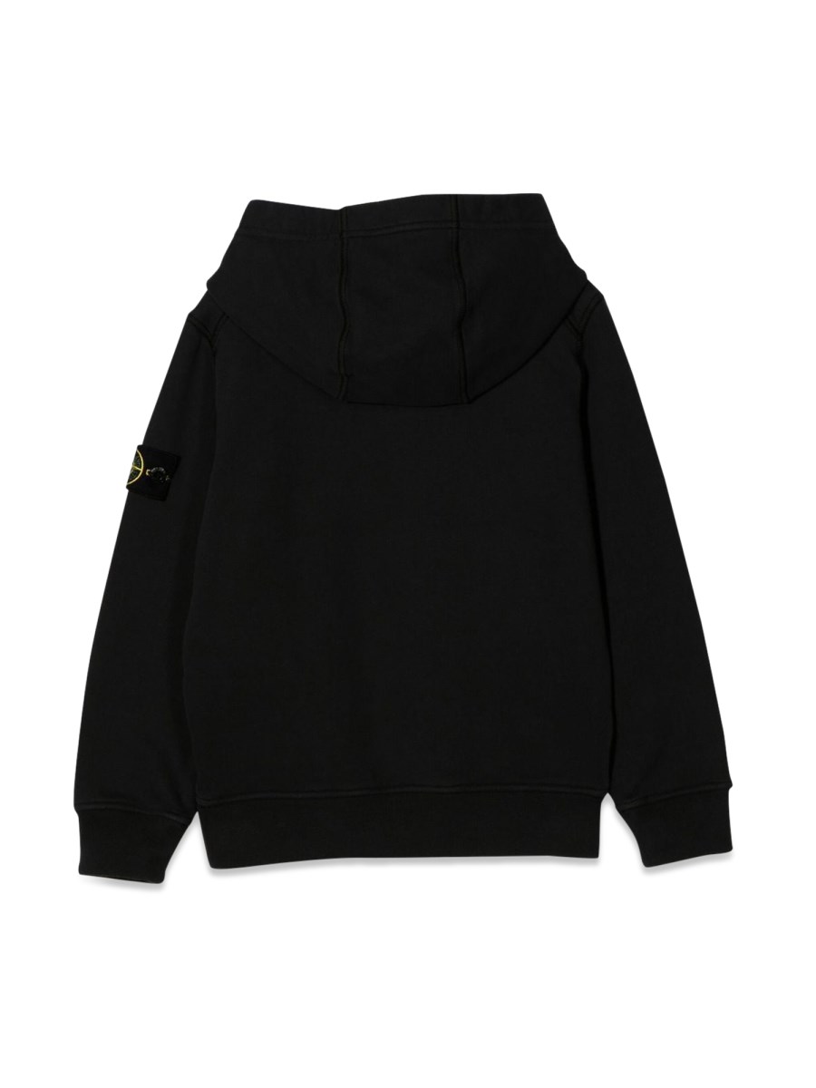 STONE ISLAND FELPA CON CAPPUCCIO E ZIP