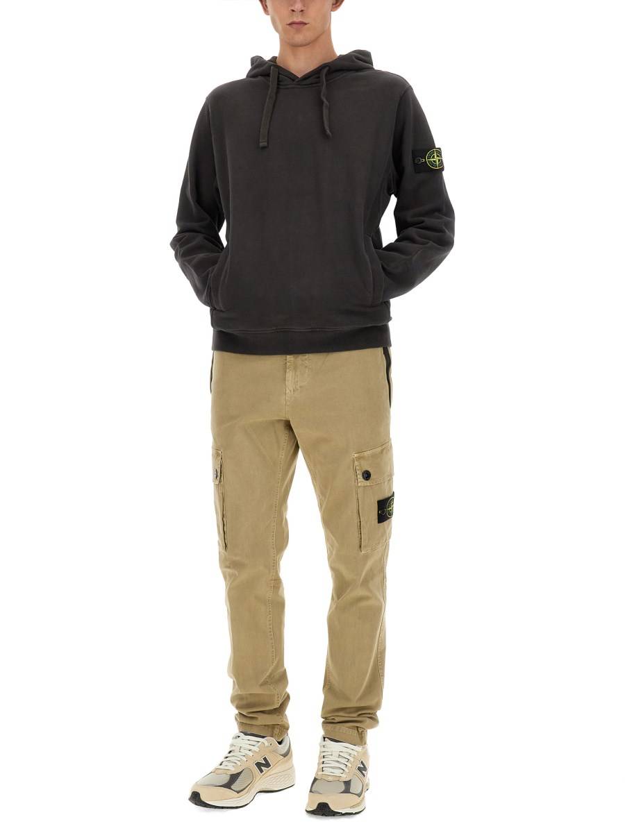 STONE ISLAND FELPA CON CAPPUCCIO