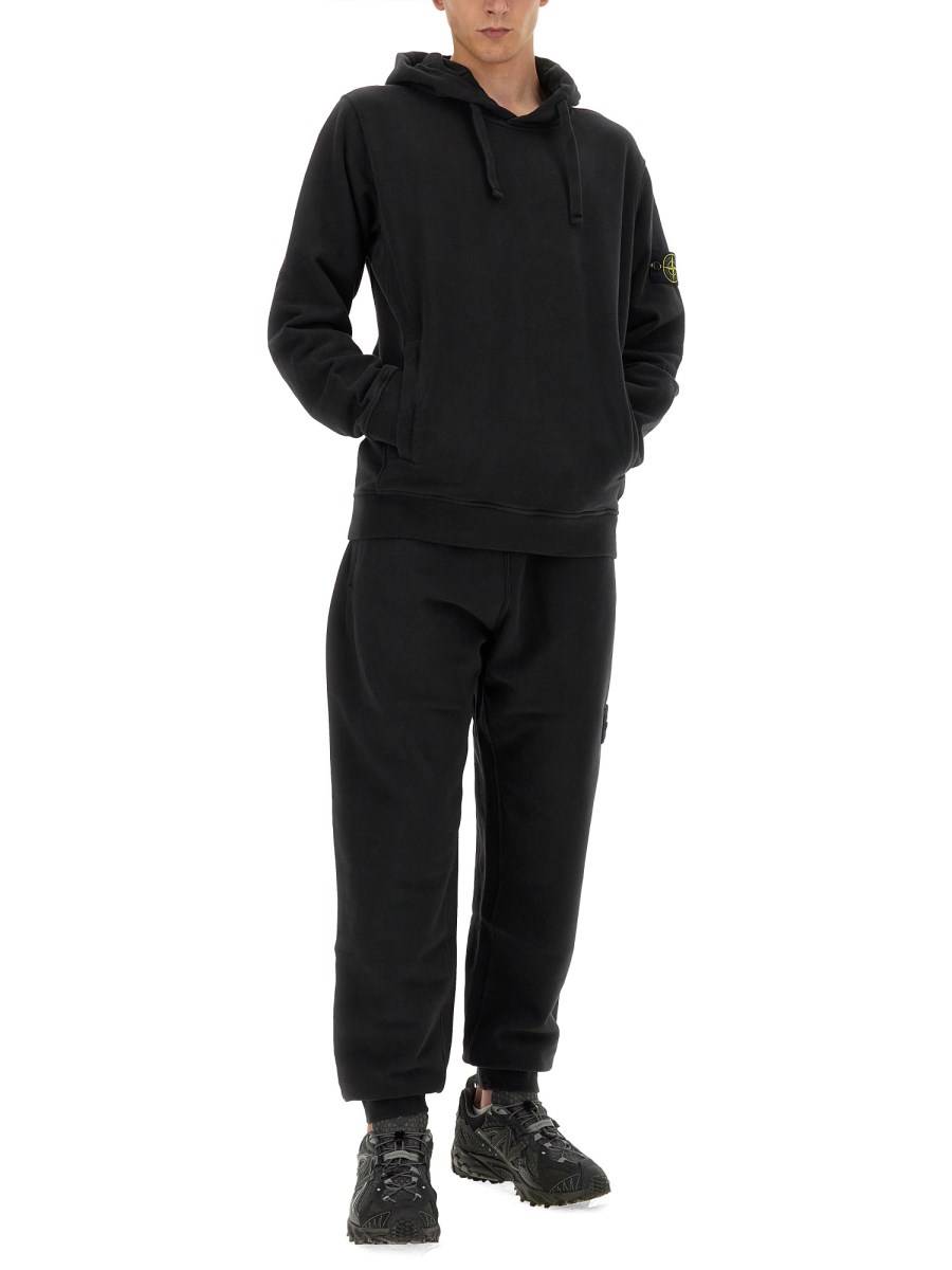 STONE ISLAND FELPA CON CAPPUCCIO