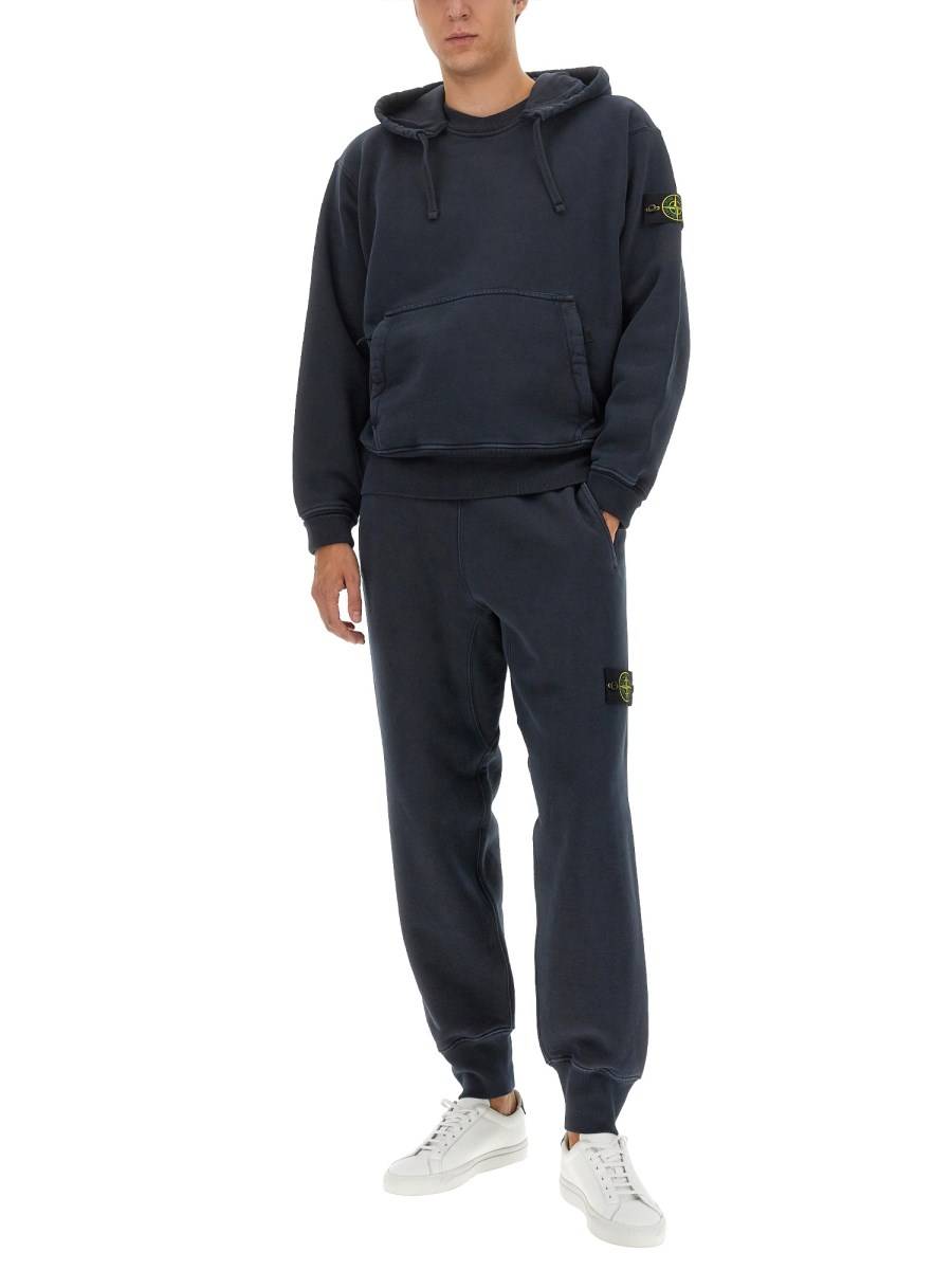 STONE ISLAND FELPA CON CAPPUCCIO