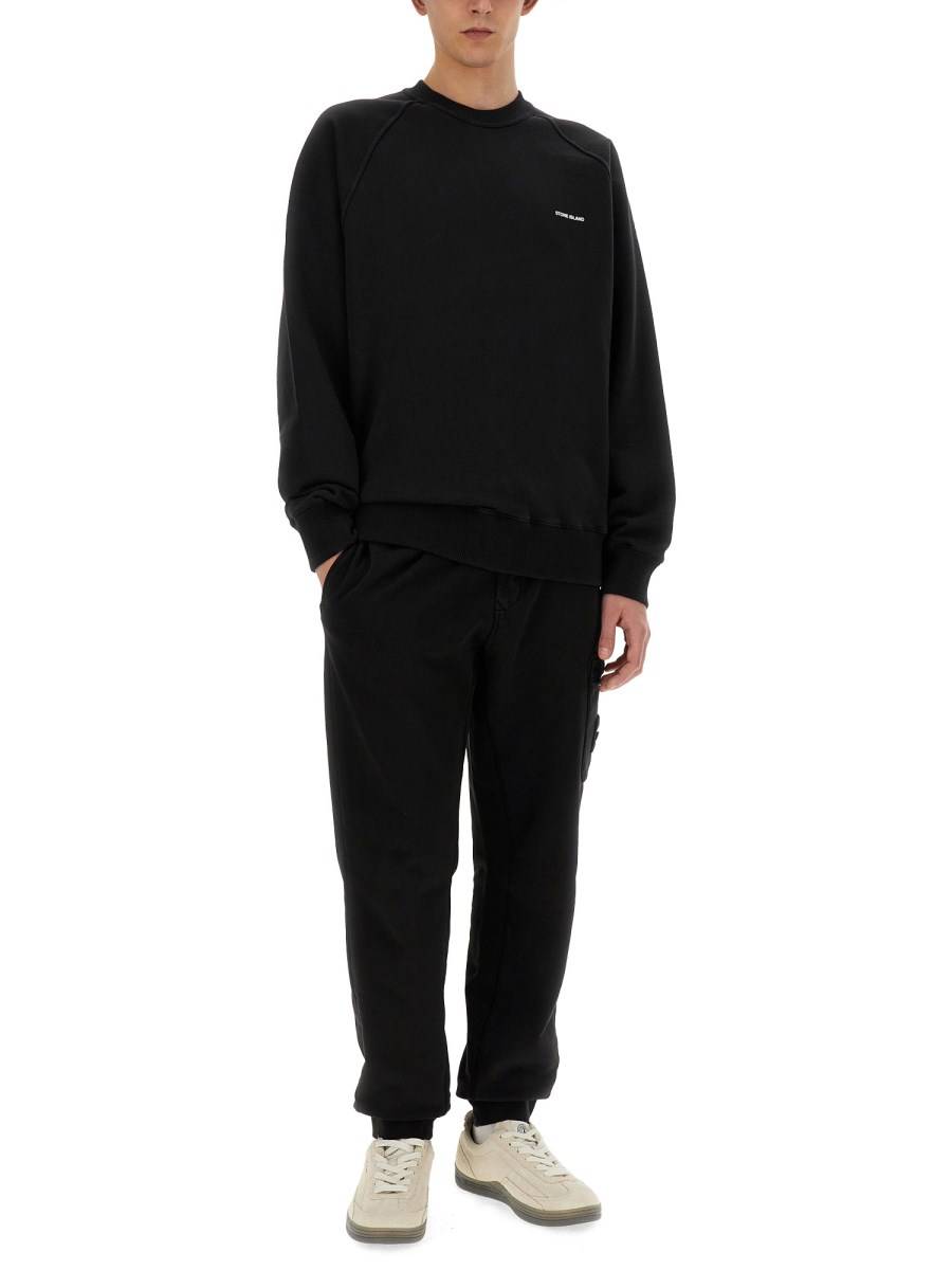STONE ISLAND FELPA CON LOGO