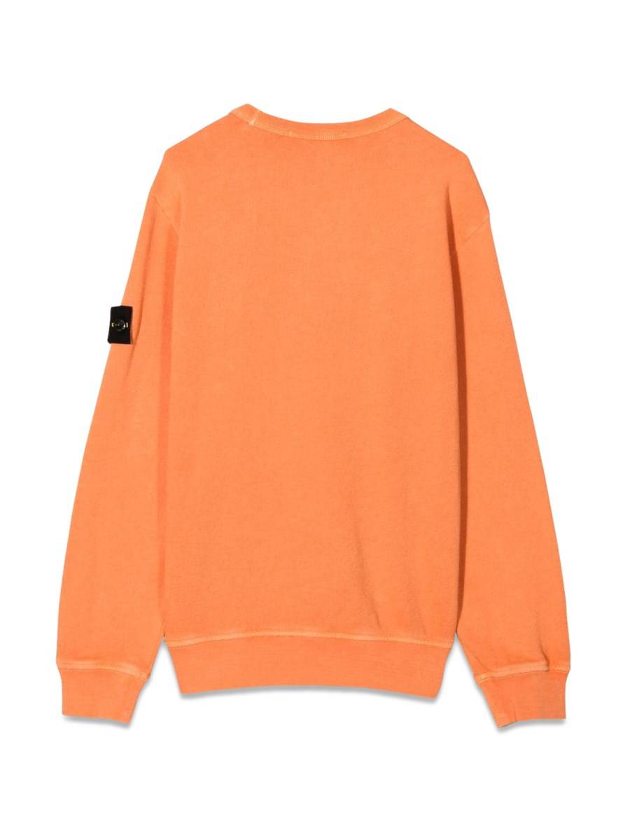 STONE ISLAND FELPA GIROCOLLO EFFETTO LAVATO