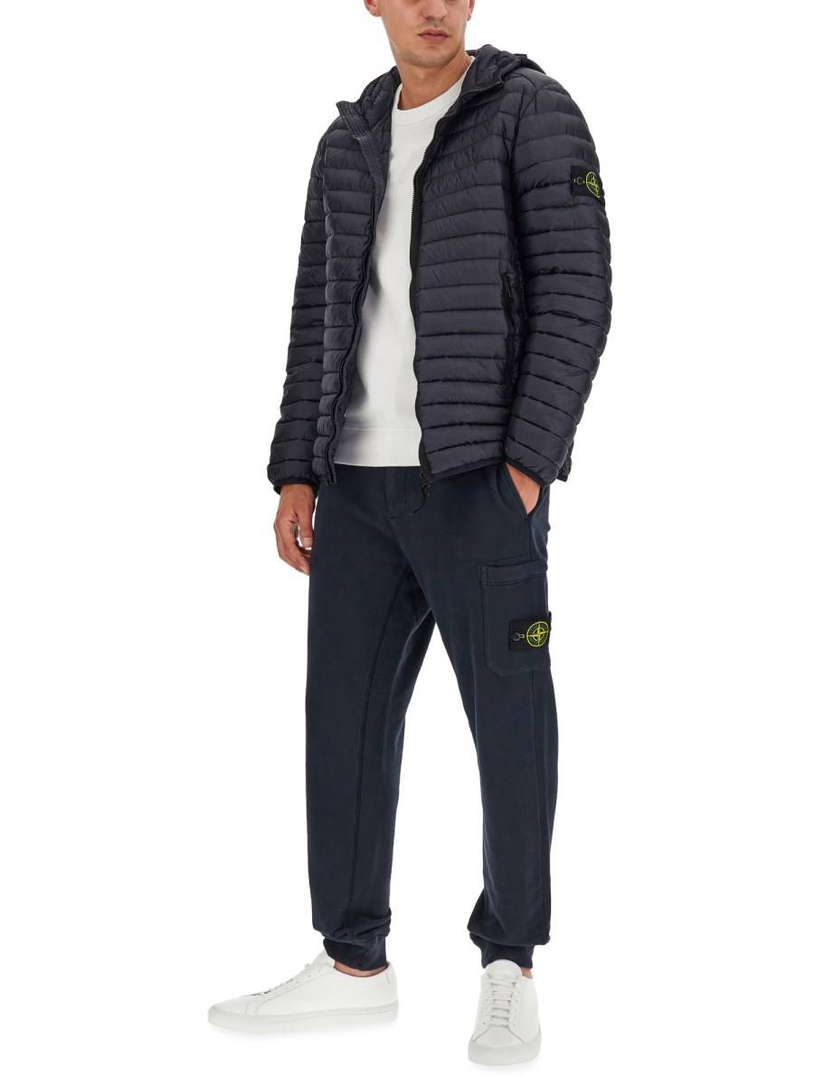 STONE ISLAND FELPA IN COTONE CON LOGO