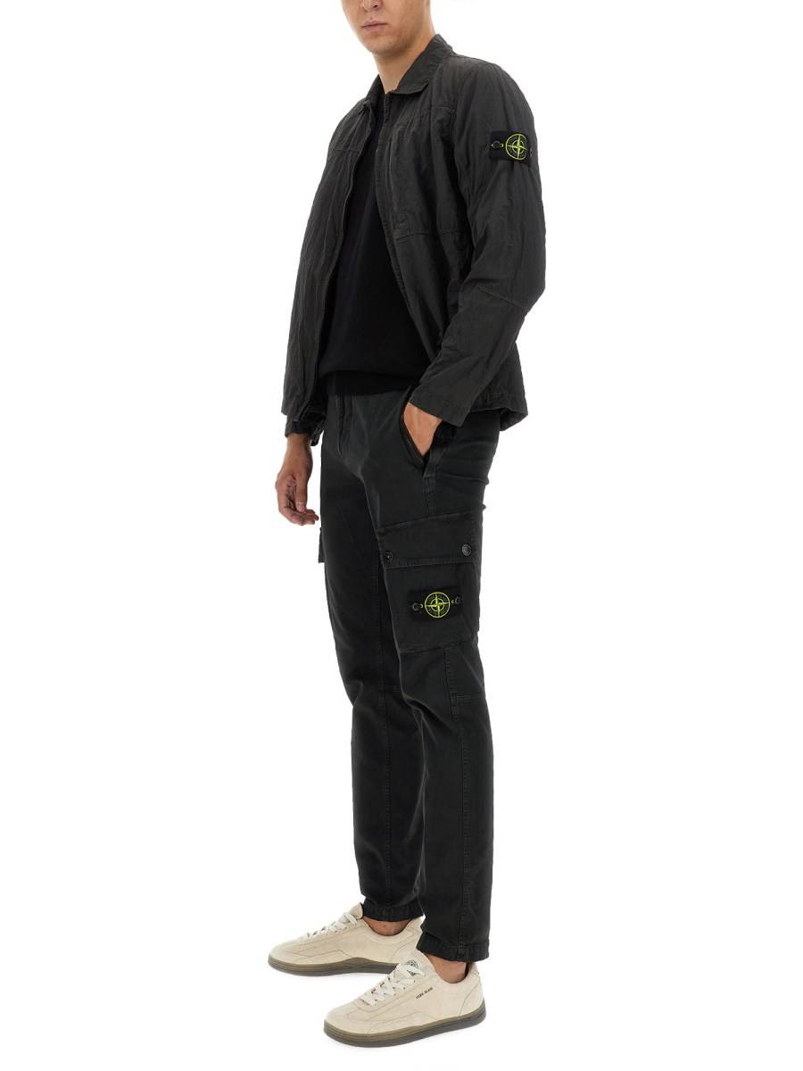 STONE ISLAND GIACCA CAMICIA IN NYLON